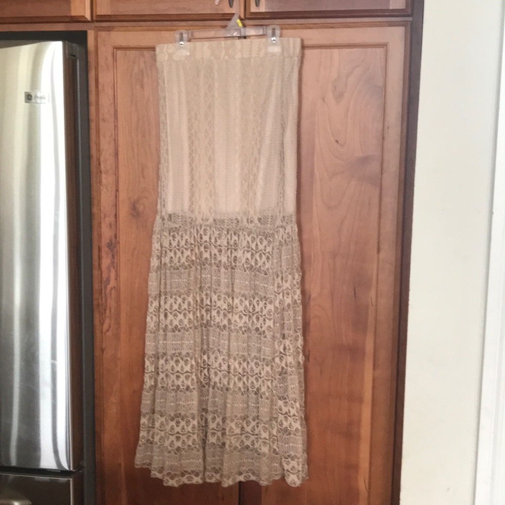 Lace maxi skirt